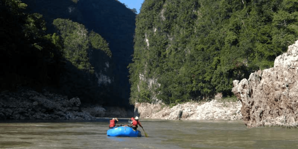 Río Usumacinta en el sureste de México