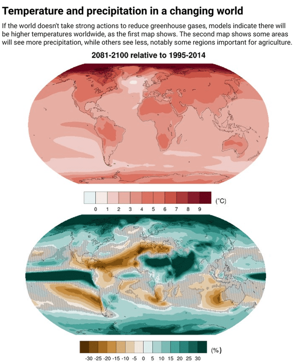 Basado en el SSP3-7.0, un escenario de altas emisiones. Claudia Tebaldi, et al., 2021