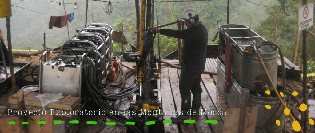 Esta es una de las cinco perforaciones que se harán sobre las montañas de Mocoa. Foto Libero Copper.